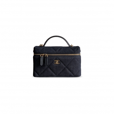 CHANEL VANITY WITH CHAIN DENIM AP4936 (19.5*17*5cm)